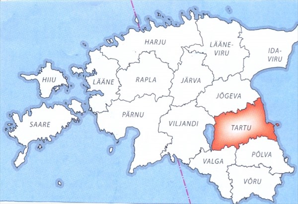001-Административная карта Эстонии